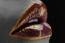 SEMI-OPEN LIPS LINES 3/4 VIEW