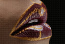 SEMI-OPEN LIPS LINES 3/4 VIEW